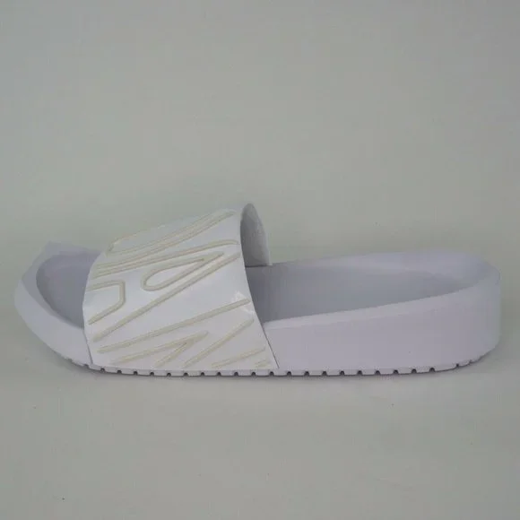 Women's Sandals Nike Jordan NOLA Slide Slippers Slides White - Picture 2 of 12